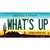 Whats Up Novelty Sticker Decal