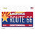 Arizona Centennial Route 66 Novelty Sticker Decal