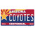 Arizona Centennial Coyotes Novelty Sticker Decal