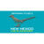 Road Runner Teal New Mexico Novelty Sticker Decal