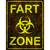 Fart Zone Metal Novelty Parking Sign