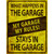 My Garage My Rules Metal Novelty Parking Sign