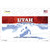 Utah State Blank Novelty Sticker Decal