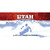 Utah State Blank Novelty Sticker Decal