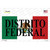 Distrito Federal Mexico Background Novelty Sticker Decal