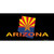 Arizona Flag Filled State Outline Novelty Sticker Decal