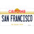 San Francisco California Novelty Sticker Decal