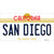 San Diego California Novelty Sticker Decal