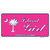 Island Girl Pink Novelty Sticker Decal