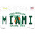Miami Florida Novelty Sticker Decal