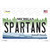 Spartans Michigan Novelty Sticker Decal