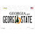 Georgia State Novelty Sticker Decal