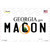 Macon Georgia Novelty Sticker Decal