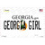 Georgia Girl Georgia Novelty Sticker Decal