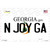 N Joy Ga Georgia Novelty Sticker Decal