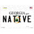 Native Georgia Novelty Sticker Decal