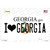 I Love Georgia Novelty Sticker Decal