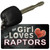 This Girl Loves Her Raptors Novelty Metal Key Chain KC-8443