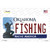 Fishing Oklahoma Novelty Sticker Decal