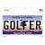 Golfer South Carolina Novelty Sticker Decal
