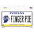 Finger Pie Indiana Novelty Sticker Decal