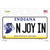 N Joy Indiana Novelty Sticker Decal