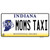 Moms Taxi Indiana Novelty Sticker Decal