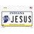 Jesus Indiana Novelty Sticker Decal