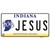Jesus Indiana Novelty Sticker Decal