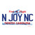 N Joy North Carolina Novelty Sticker Decal