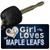 This Girl Loves Her Maple Leafs Novelty Metal Key Chain KC-8458