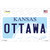 Ottawa Kansas Novelty Sticker Decal