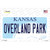 Overland Park Kansas Novelty Sticker Decal