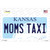 Moms Taxi Kansas Novelty Sticker Decal