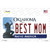 Best Mom Oklahoma Novelty Sticker Decal