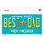 Best Dad New Mexico Novelty Sticker Decal