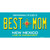 Best Mom Teal New Mexico Novelty Sticker Decal