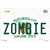 Zombie Florida Novelty Sticker Decal