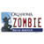 Zombie Oklahoma Novelty Sticker Decal