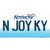 N Joy Kentucky Novelty Sticker Decal