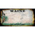 Maine State Rusty Novelty Sticker Decal