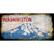Washington State Rusty Background Novelty Sticker Decal