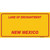 New Mexico Yellow Novelty Sticker Decal