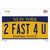 2 Fast 4 You New York Novelty Sticker Decal