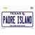 Padre Island Texas Novelty Sticker Decal