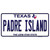 Padre Island Texas Novelty Sticker Decal