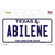 Abilene Texas Novelty Sticker Decal
