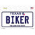 Biker Texas Novelty Sticker Decal