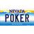 Poker Nevada Novelty Sticker Decal