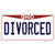 Divorced Ohio Novelty Sticker Decal